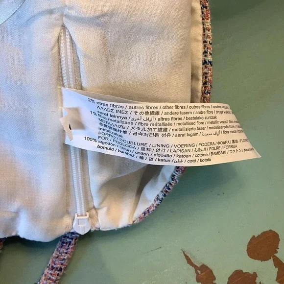 NWT ❤️ ZARA Tweed Bralette 😎💙💖🌸 - Picture 4 of 4